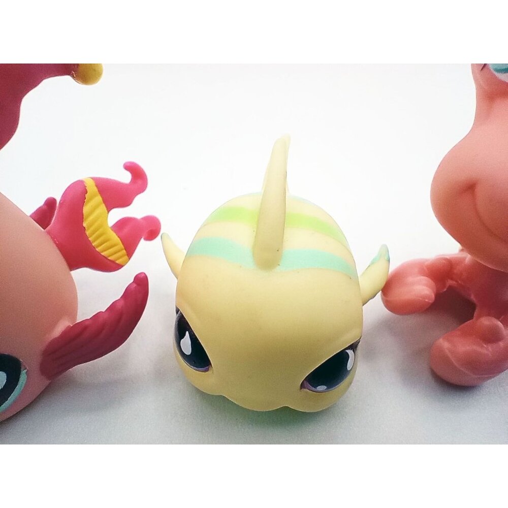 Littlest Pet Shop Aquatic Animal Figures Fish Hermit Crab Lot Of 3 643 928 1213 - Picture 4 of 12